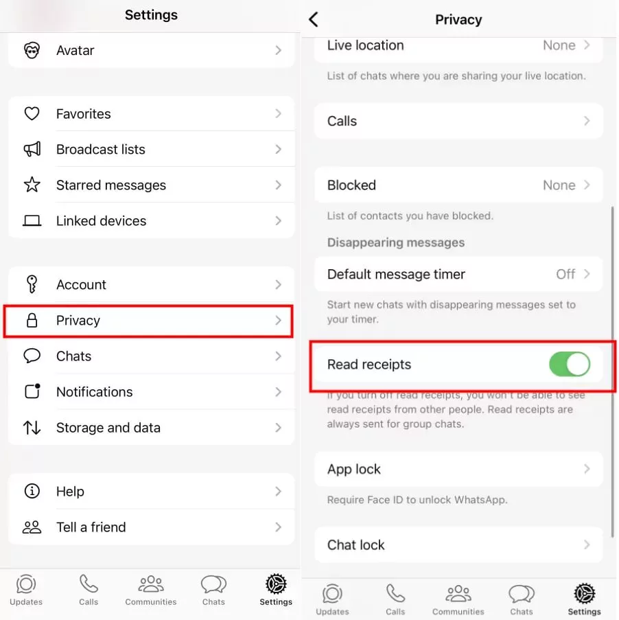 دیدن مخفیانه استوری واتساپ بدون سین خوردن_اسکوار 10 دیدن مخفیانه استوری واتساپ بدون سین خوردن اسکوار.webp