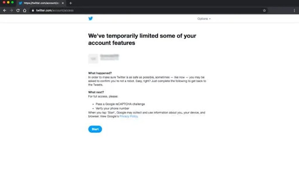 رفع لیمیت توییتر