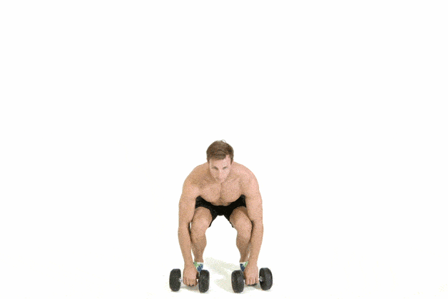 ورزش با دمبل - حرکت دمبل کلین