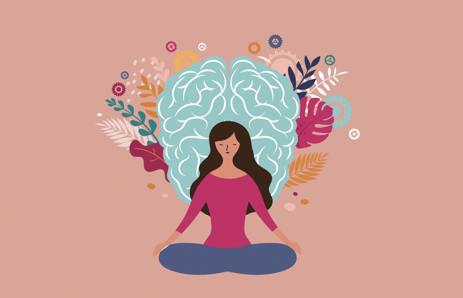 مغز و گل پشت سر زن یوگی